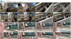 欣赏两位候机的玉足美女